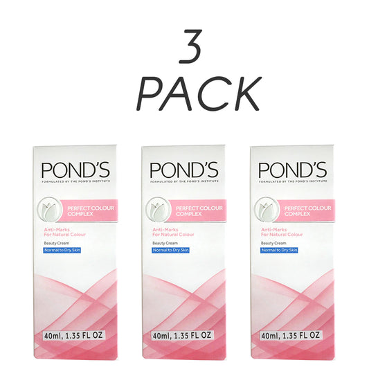 Ponds Perfect Color Beauty Cream NRM/DRY - Pack of 3