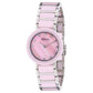 Bering Time Ceramic Silver Steel and Pink Ceramic Links Women's Watch. 11422-999