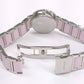 Bering Time Ceramic Silver Steel and Pink Ceramic Links Women's Watch. 11422-999