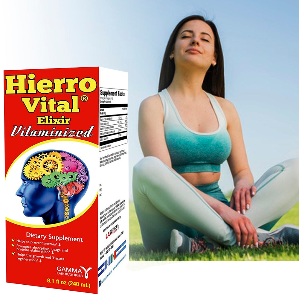 Hierro Vital Dietary Supplement Elixir Vitaminado 8.1 FO