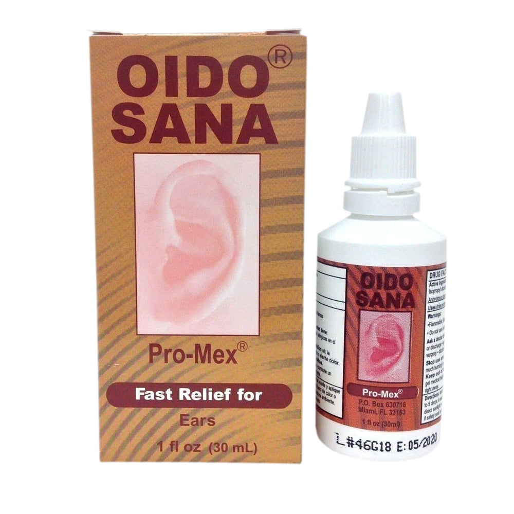 Promex Oido Sana. Ear Drying Solution. Itch, Pain and Swimmer's Ear Relief. 1 oz