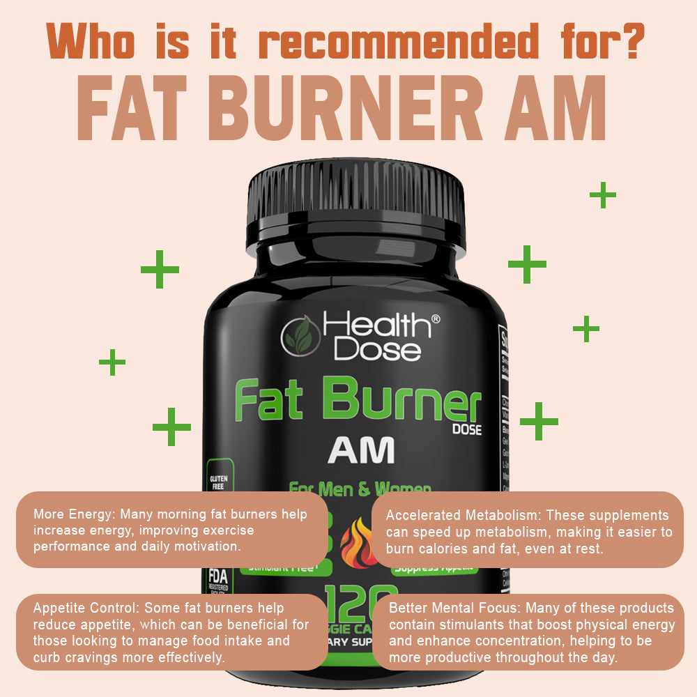 Health Dose Fat Burner - AM Daytime - Pack of 2