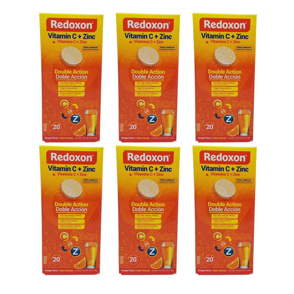 Redoxon Vitamin C with Zinc, Orange Flavored, 20 Ct, 2.82 Oz / 80 gr.