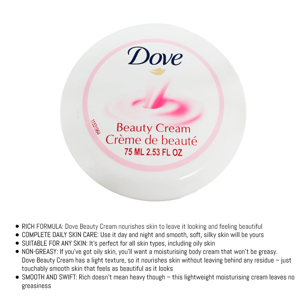 Dove Beauty Cream Pink 2.53 FO. Pack of 6