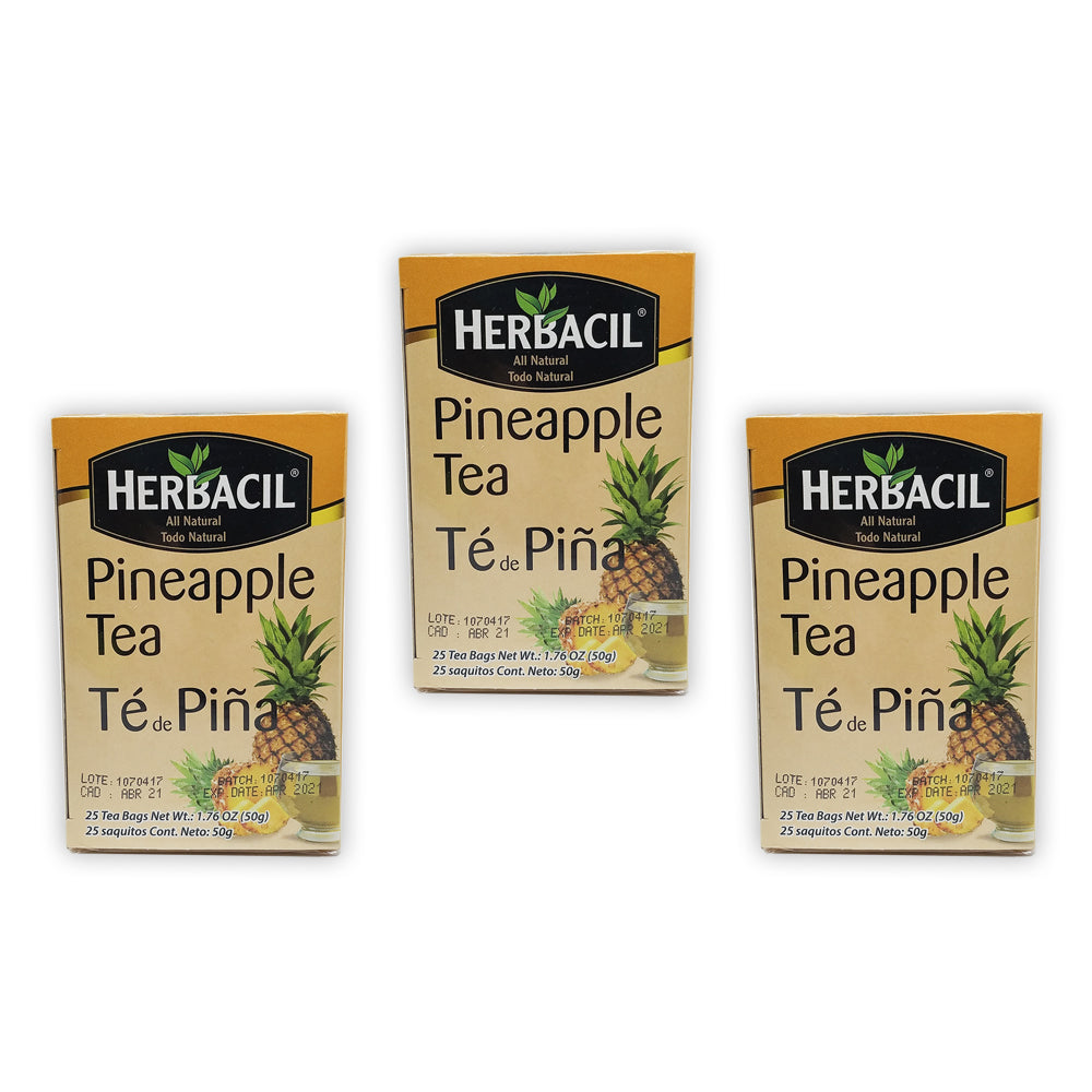Herbacil Natural Pineapple Tea. 1.76 oz. 25 Bags