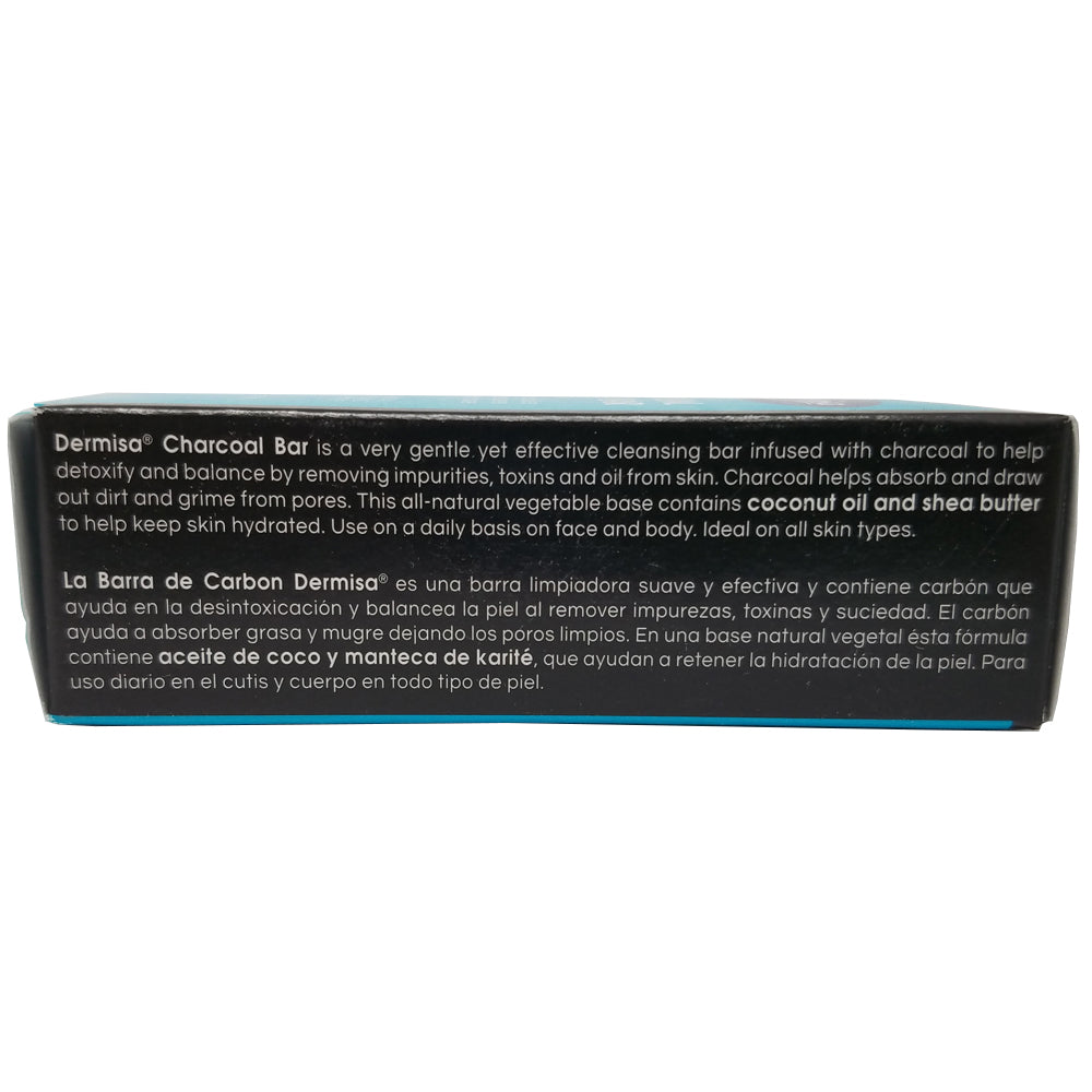 Dermisa Charcoal Bar 3 Oz / 85 g. - Pack of 6