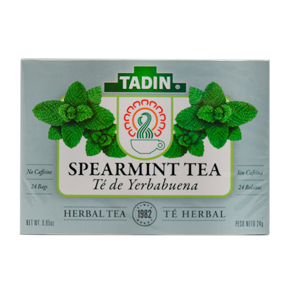 Tadin Tea Yerbabuena Spearmint 24 Bags. Pack of 4