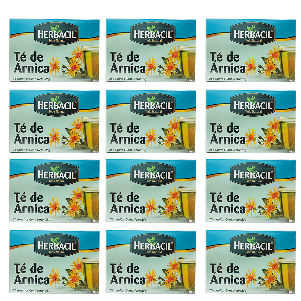 Herbacil Arnica Tea 25-Bags 0.88 Oz / 25 g (3). Pack of 4