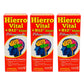 Hierro Vital Dietary Supplement Elixir Vitaminado 8.1 FO. Pack of 3