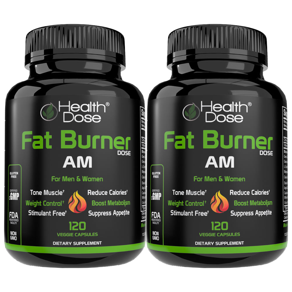 Health Dose Fat Burner - AM Daytime - Pack of 2
