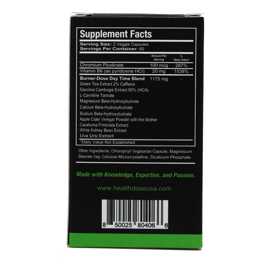 Health Dose Fat Burner AM. Weight Control & Metabolism Boost. 120 Softgels