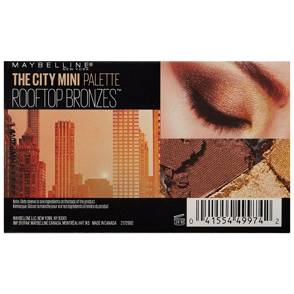 Maybelline The City Mini Eyeshadow Palette Rooftop Bronzes 0.14 Oz