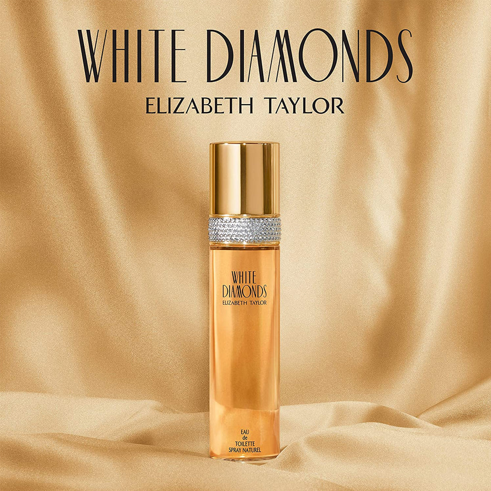 Elizabeth Taylor White Diamonds Eau de Toilette 3.3 oz – Timeless Floral Elegance