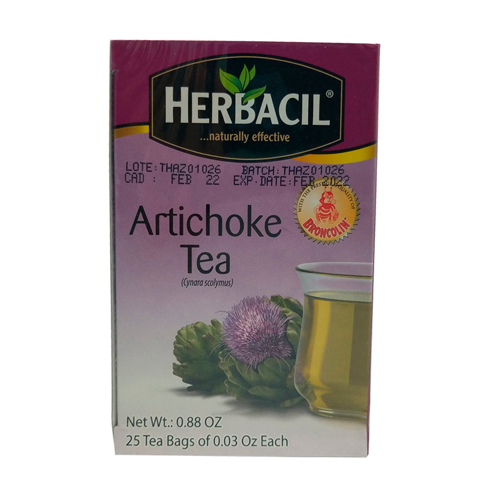 Herbacil Artichoke / Alcachofa Tea 25-Bags 0.88 Oz / 25 g.. Pack of 6