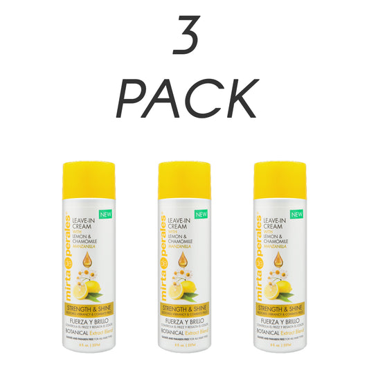 Mirta De Perales Lemon Chamomile Leave-In Cream 8 Oz. - Pack of 3