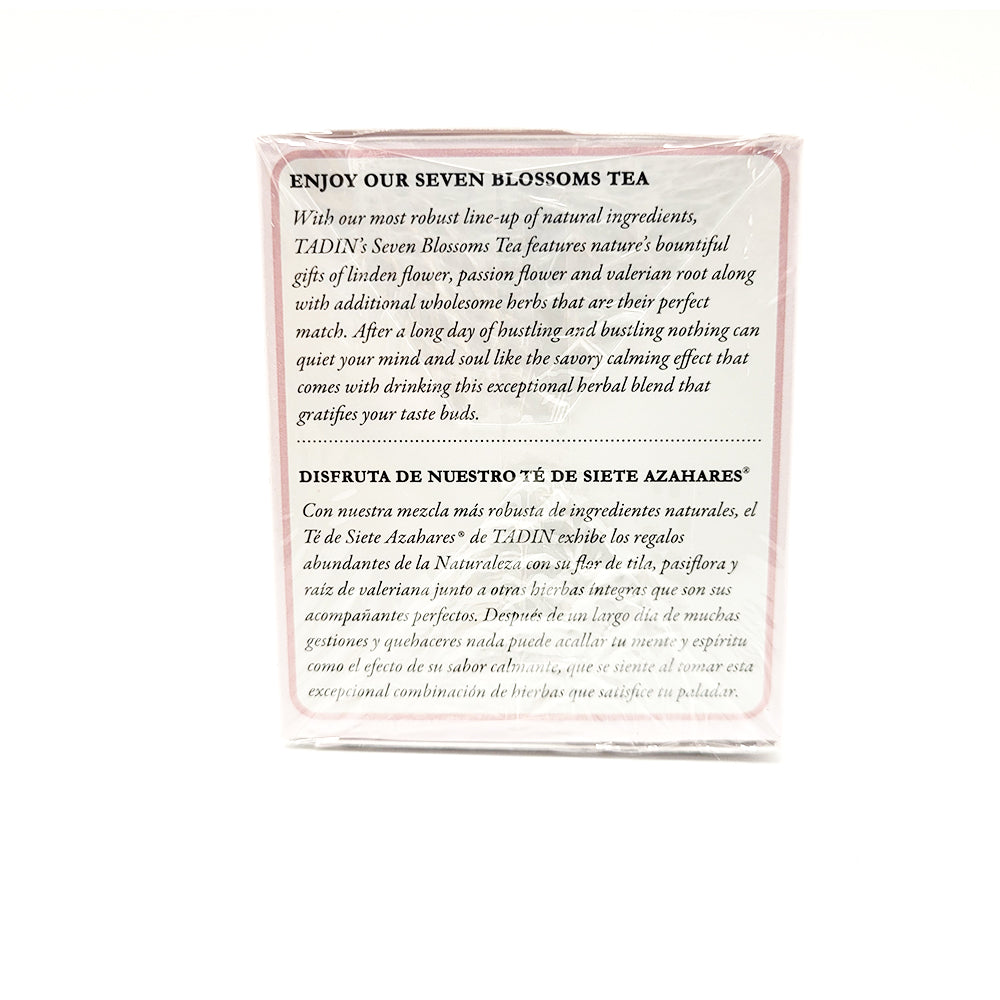 Tadin Tea Siete Azahares / Seven Blossoms. 24 Bags. 1.01 Oz. Pack of 3