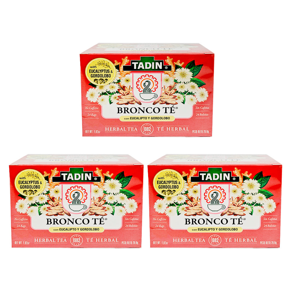 Tadin Tea Bronco Té / Bronco Tea. 24 Bags. 1.01 Oz. Pack of 3