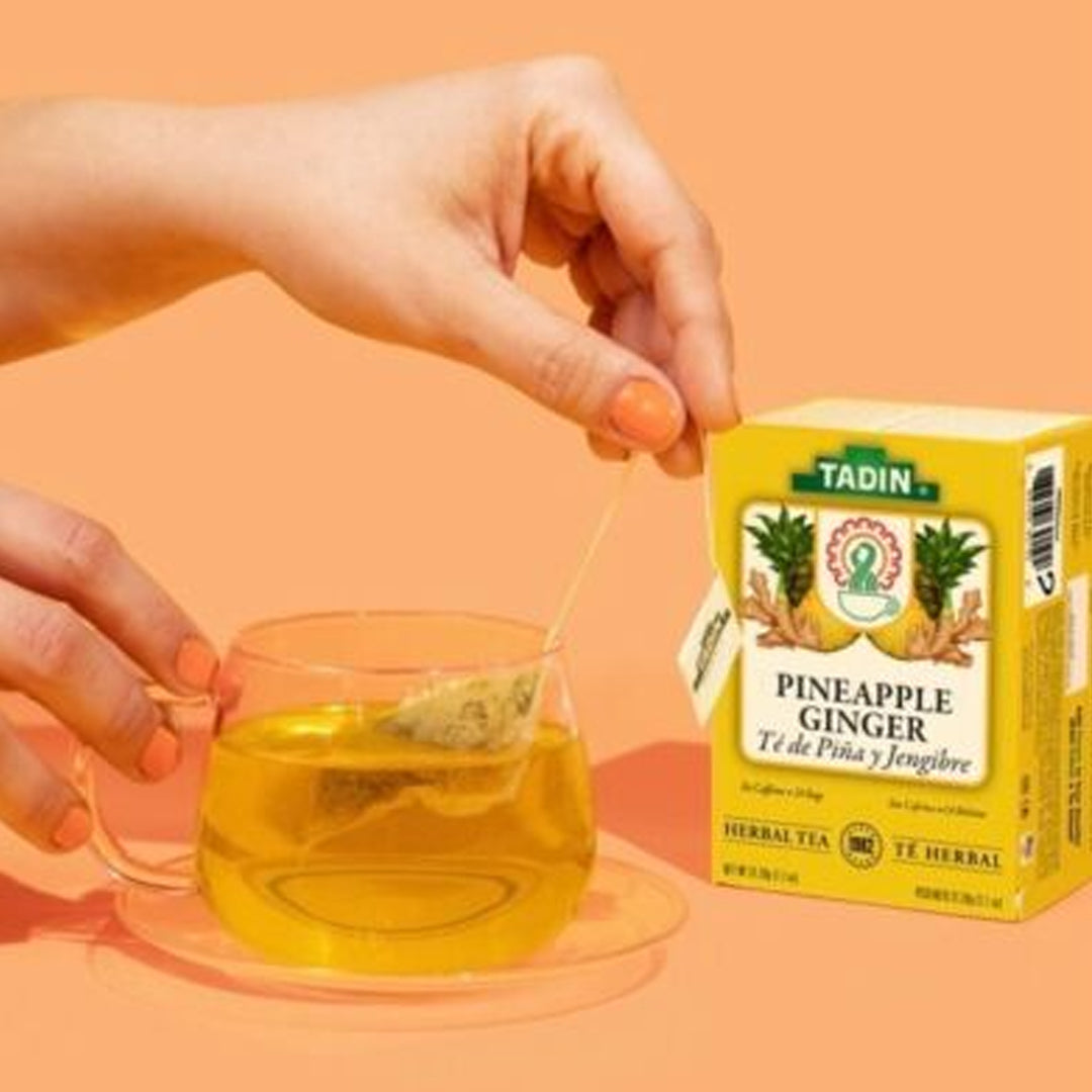 Tadin Tea Pineapple Ginger Herbal Tea Blend. Relaxation Aid. 24 Teabags. 1.1 oz