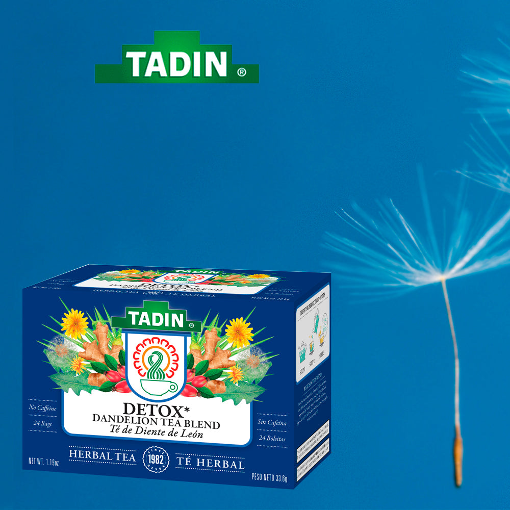 Tadin Tea Detox. 24 Bags. 1.19 Oz. Pack of 6