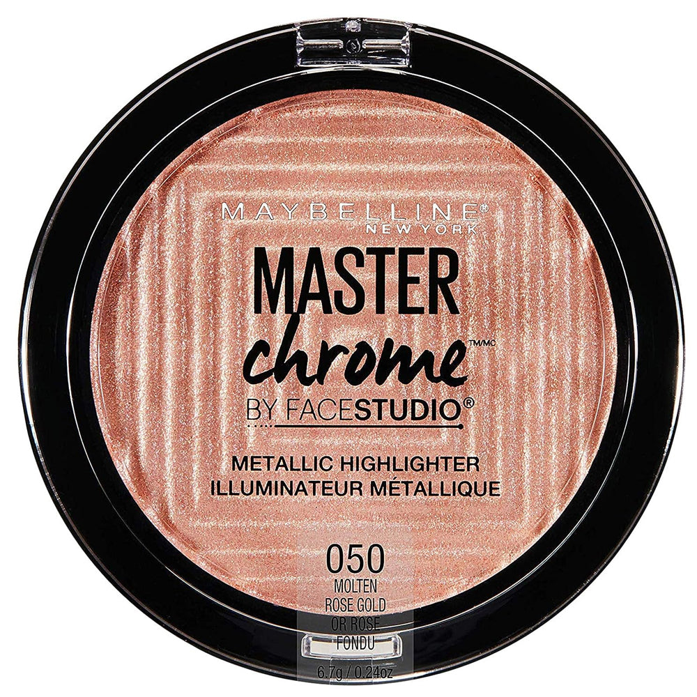 Maybelline New York Facestudio Master Chrome Makeup, Molten Rose Gold, 0.24 oz.