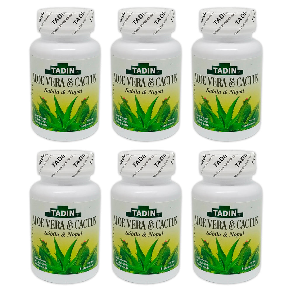 Tadin Capsules Sábila & Nopal 60-CT - 6 Pack