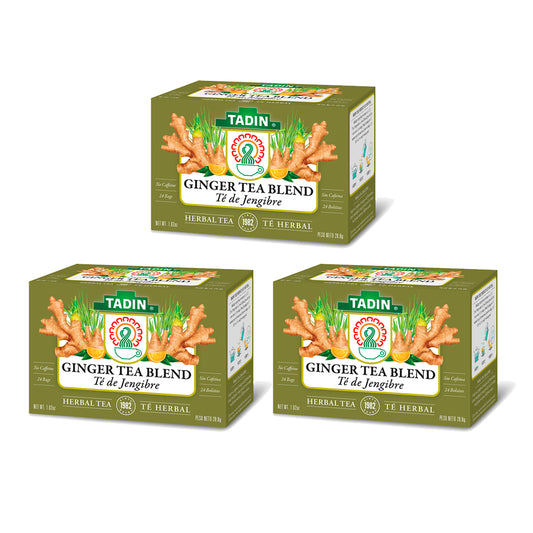 Tadin Tea Gengibre / Ginger. 24 Bags. 1.02 Oz. Pack of 3