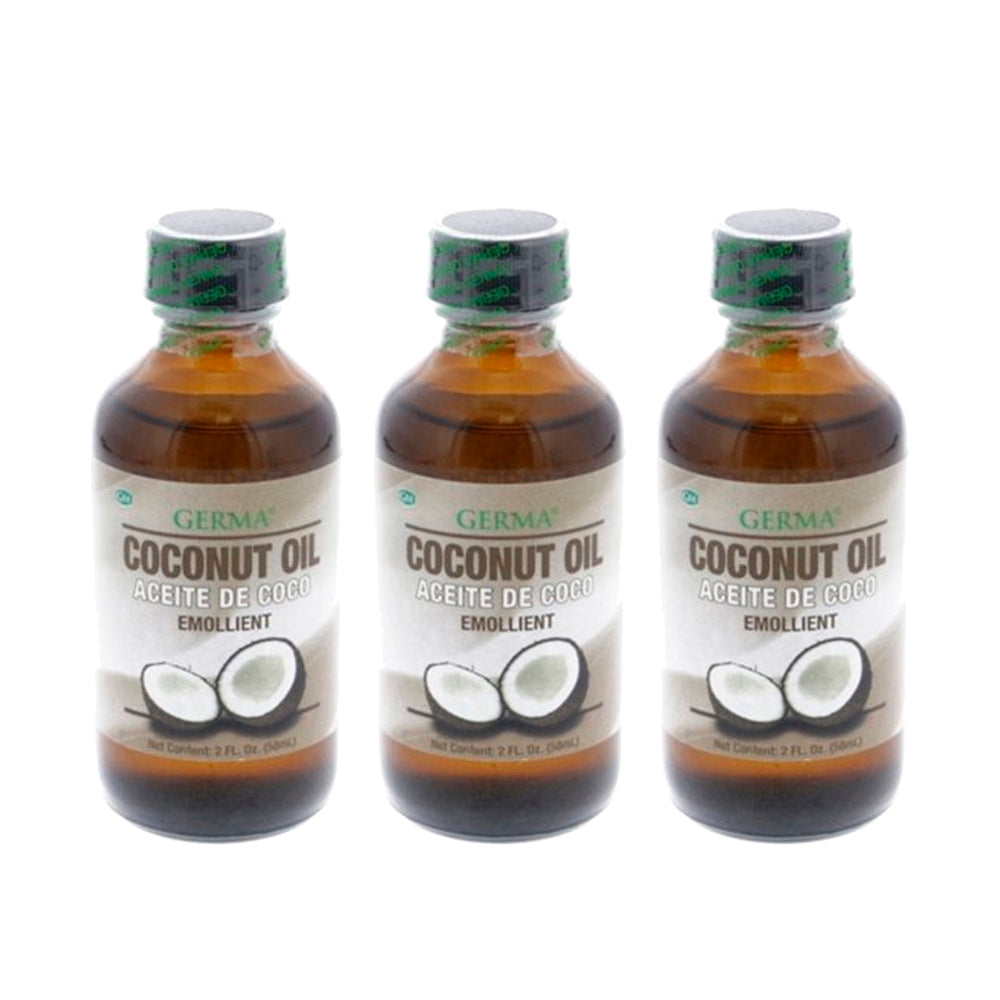 Germa Liquid Coconut Oil / Aceite de Coco Líquido 2 Oz - Pack of 3