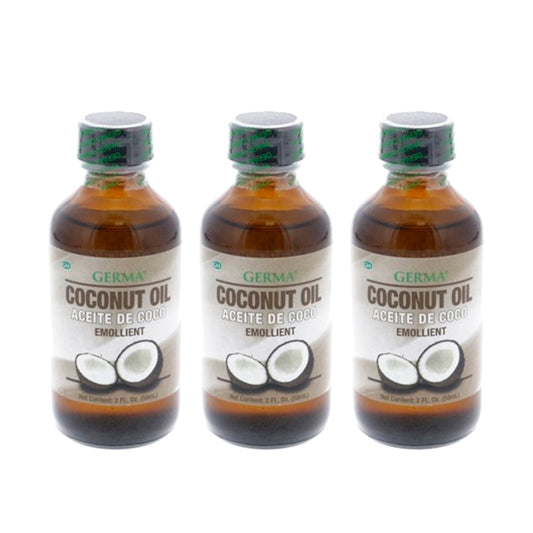 Germa Liquid Coconut Oil / Aceite de Coco Líquido 2 Oz - Pack of 3