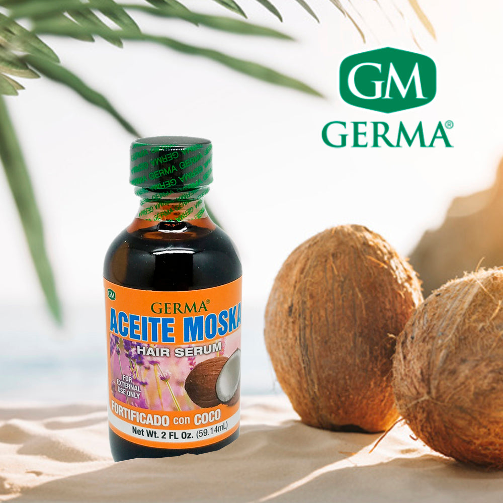 Germa Moska Coconut Oil / Aceite de Moska con Coco 2 Oz - Pack of 3