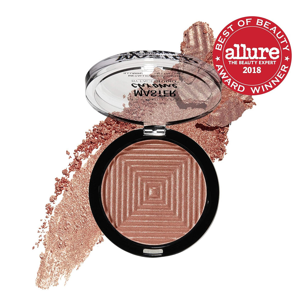 Maybelline Master Chrome Metallic Highlighter Powder Makeup, Molten Gold