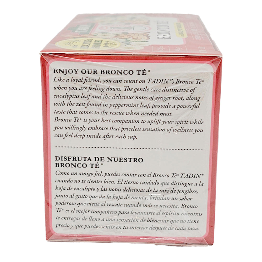 Tadin Tea Bronco Té / Bronco Tea. 24 Bags. 1.01 Oz