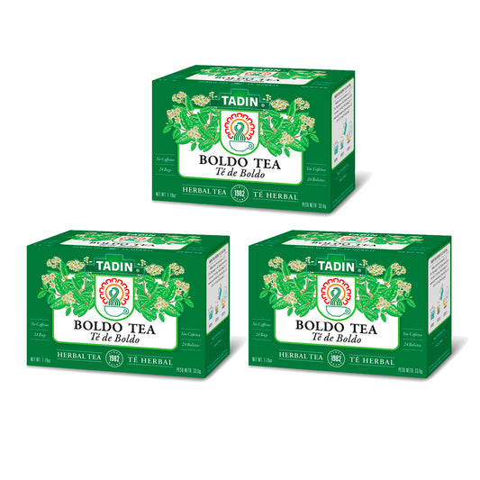 Tadin Tea Boldo. 24 Bags. 1.18 Oz. Pack of 3