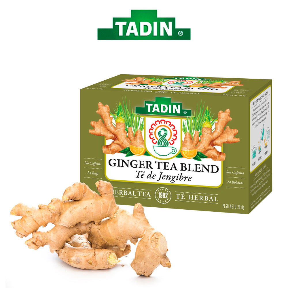 Tadin Tea Gengibre / Ginger. 24 Bags. 1.02 Oz. Pack of 3