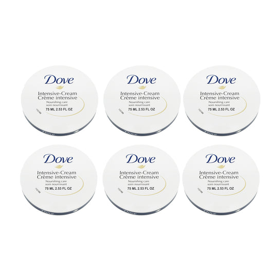 Dove Intensive Nourishing Cream Blue 2.53 FO. Pack of 6