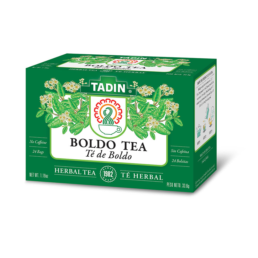 Tadin Tea Boldo. 24 Bags. 1.18 Oz - Pack of 4