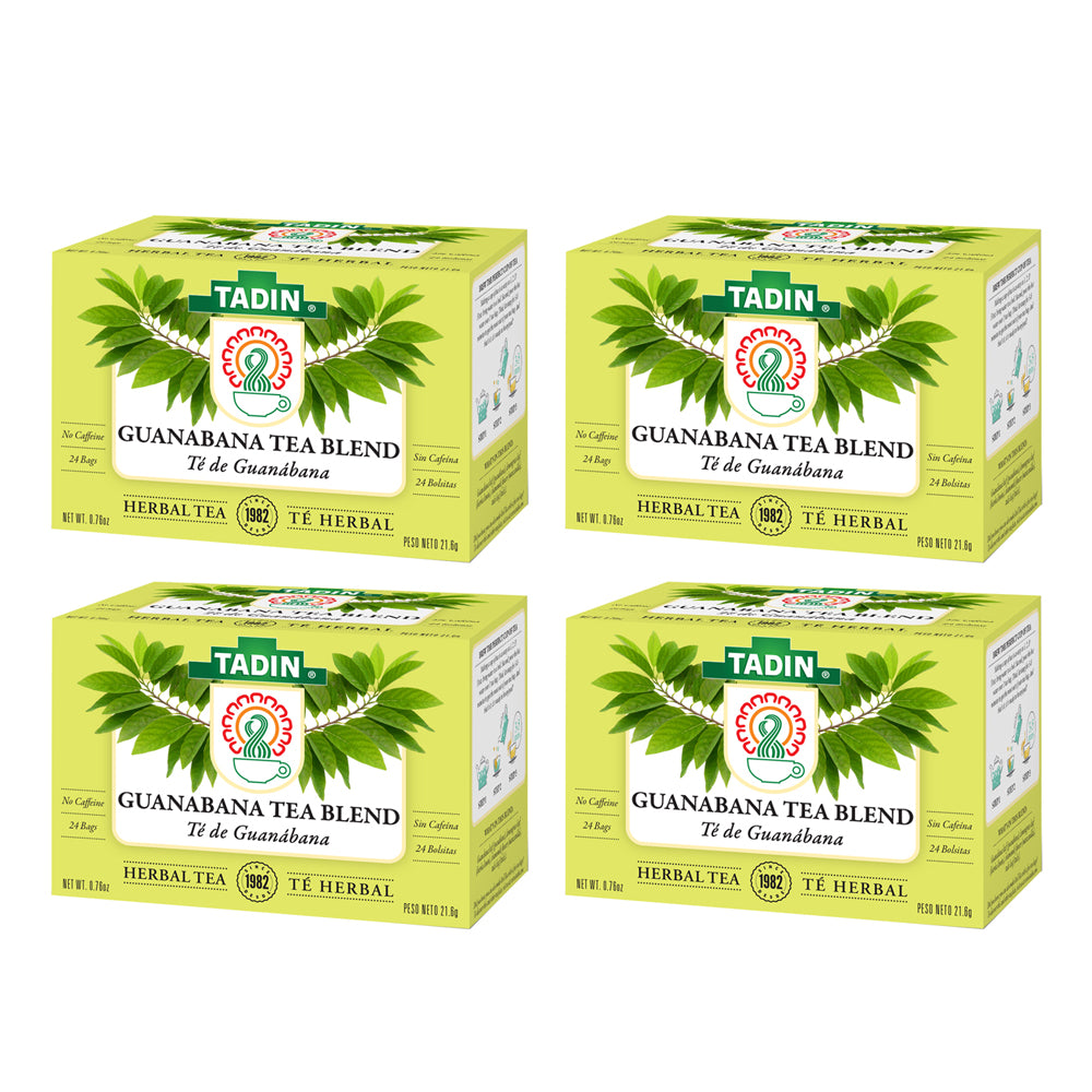 Tadin Tea Guanabana / Guanabana Blend. 24 Bags. 0.76 Oz. Pack of 4