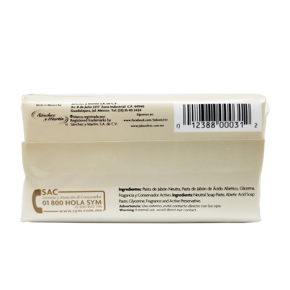 Lirio - Dermatologico Bar Soap 5.3 Ounces. Pack of 6