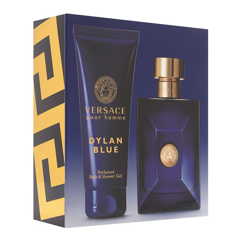 Versace Dylan Blue M 2Pcset 3.4 Edt Spray / 3.4 Sgel *Picture Box*