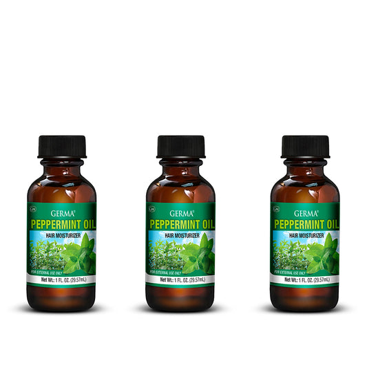 Germa Peppermint Oil, Relaxing/Aceite de Menta, Relajante. 1 Oz. Pack of 3