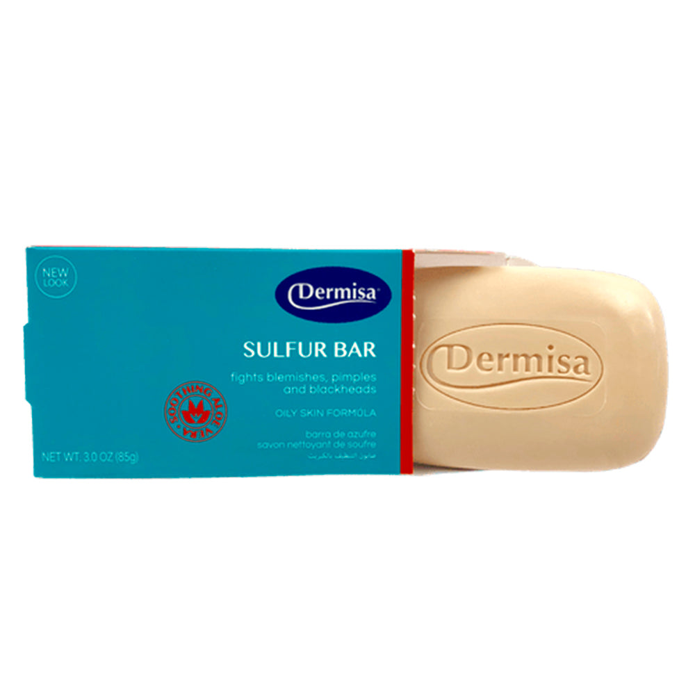 Dermisa Sulfur Bar 3 Oz / 85 g. Pack of 3.