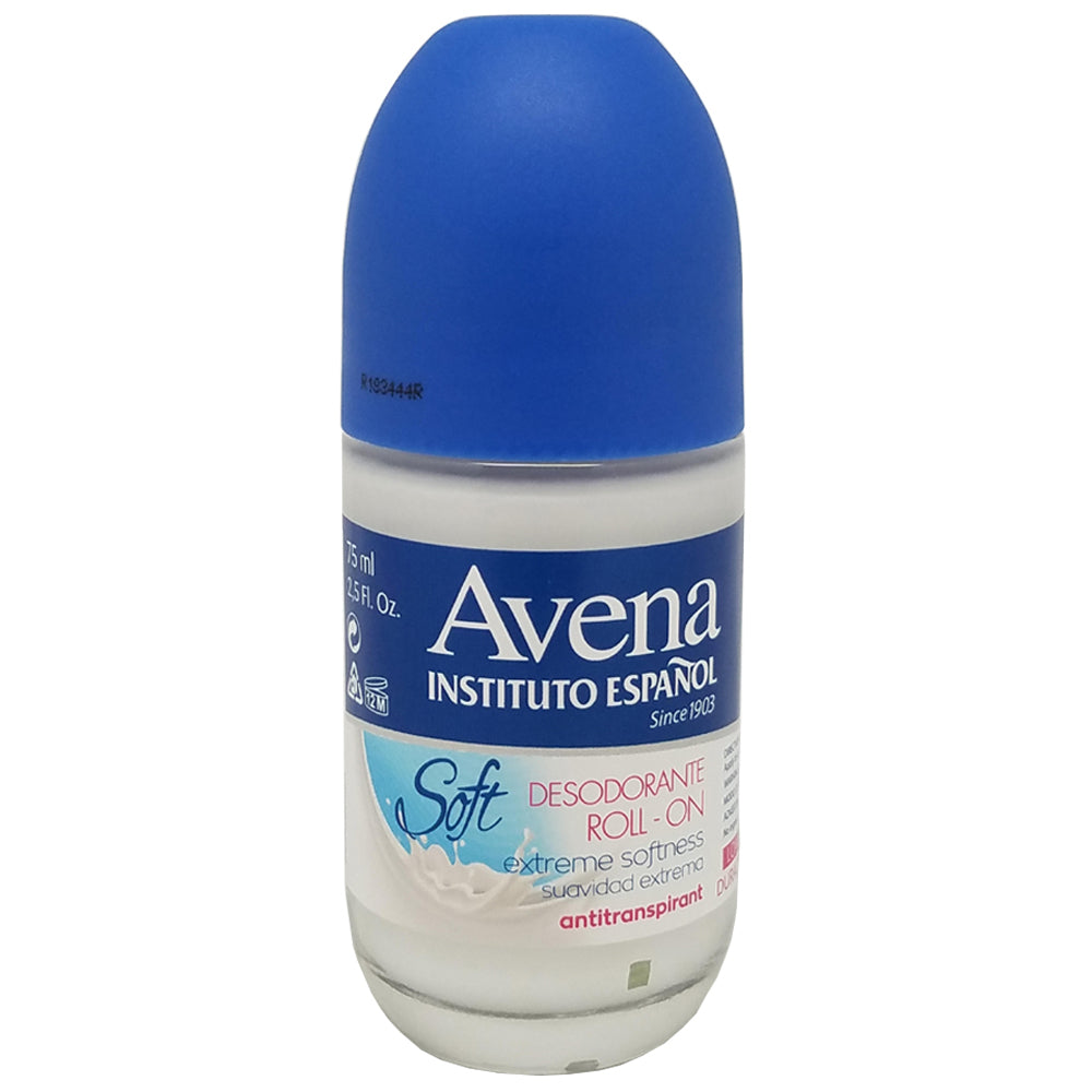 Instituto Español Avena Deodorant 2.5 Fl Oz. - Pack of 3+ Instituto Español Milk Leche Roll-on Deodorant 2.5 Fl Oz - Pack of 3