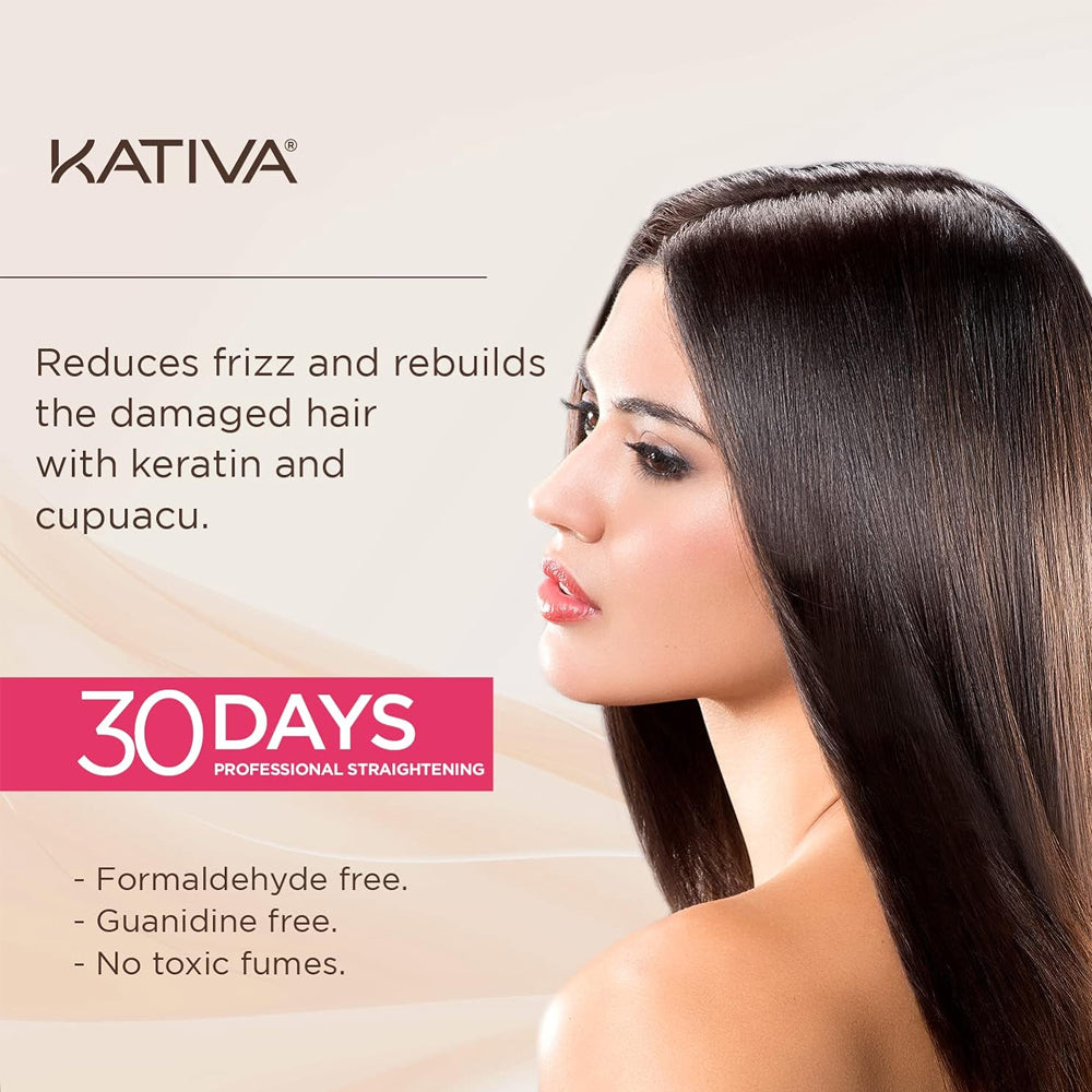 Kativa Straightening Antifrizz Xtreme Care Kit - Ultimate Frizz Control & Smooth Hair, 1 Kit