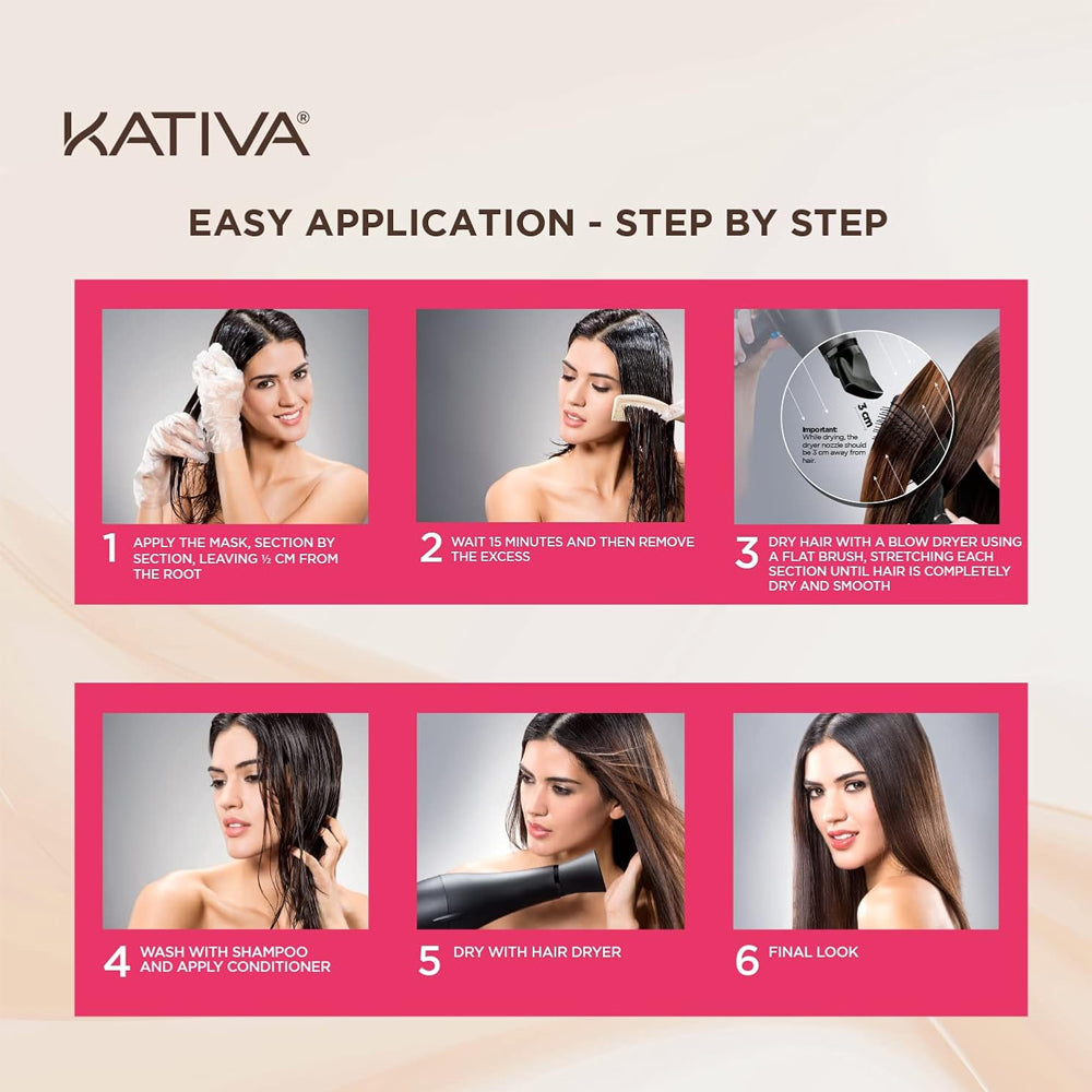 Kativa Straightening Antifrizz Xtreme Care Kit - Ultimate Frizz Control & Smooth Hair, 1 Kit