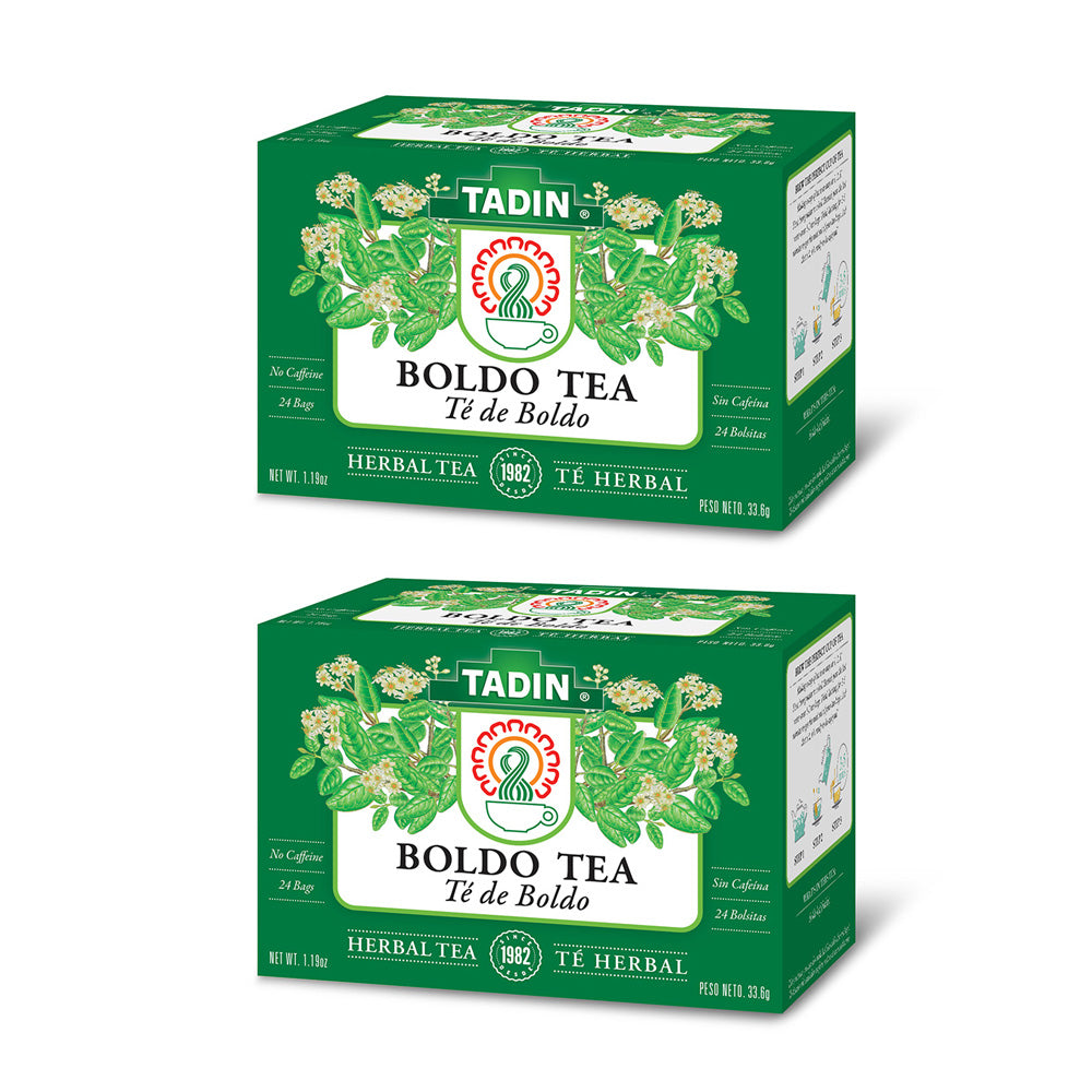 Tadin Tea Boldo. 24 Bags. 1.18 Oz - Pack of 2