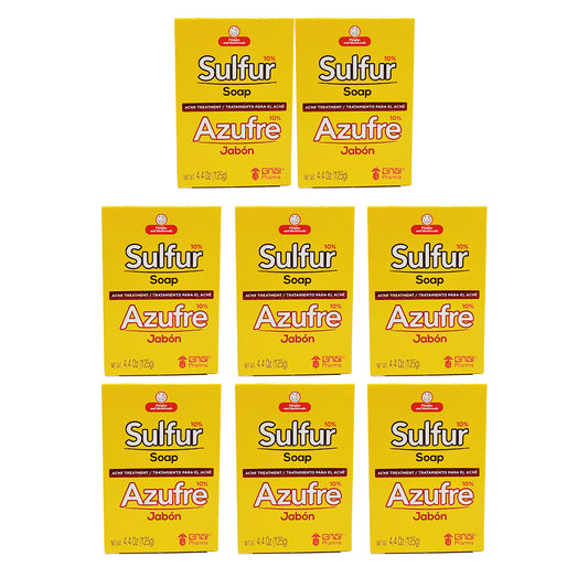 Grisi Sulfur Soap With Lanolin 4.4 Oz / 125 g. Pack of 8