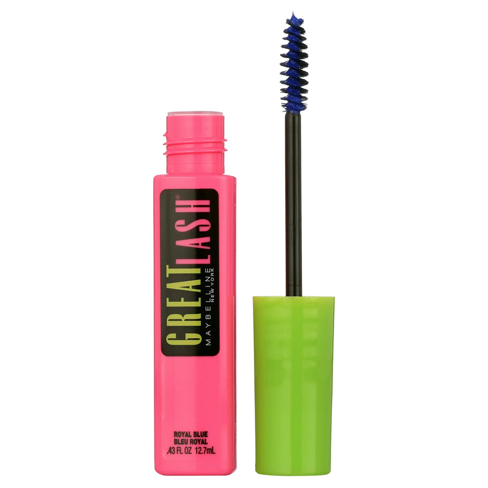 Maybelline Great Lash Washable Mascara - Royal Blue, Long-Lasting and Intense Color.