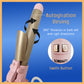 SdBeauty Automatic Rotating Curling Iron Creates Perfect Waves, Pink/Gold Color.