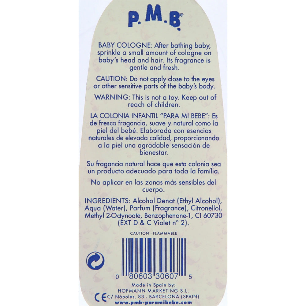 PMB Para Mi Bebe Violet Cologne/ Colonia Violeta 25 oz