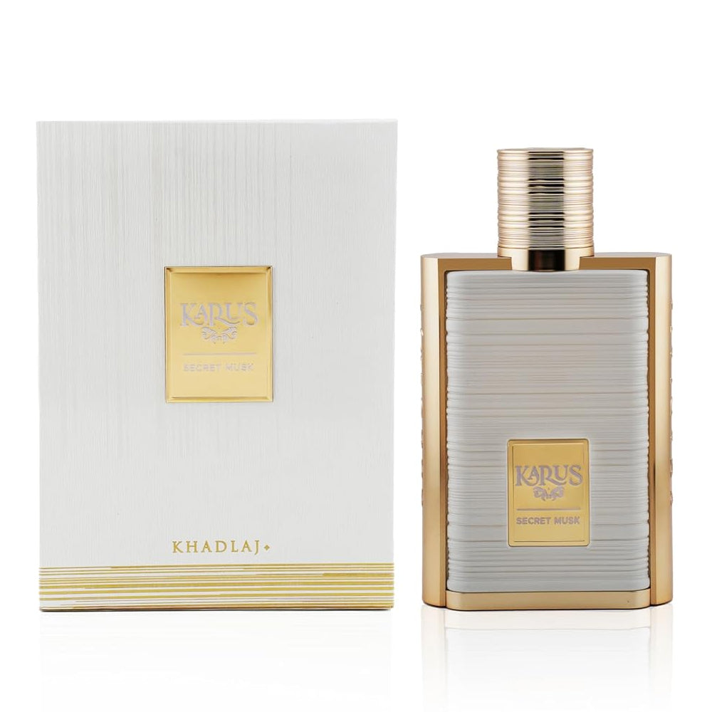 KHADLAJ PERFUMES Karus Secret Musk Eau de Parfum Spray for Unisex, 3.4 Ounce