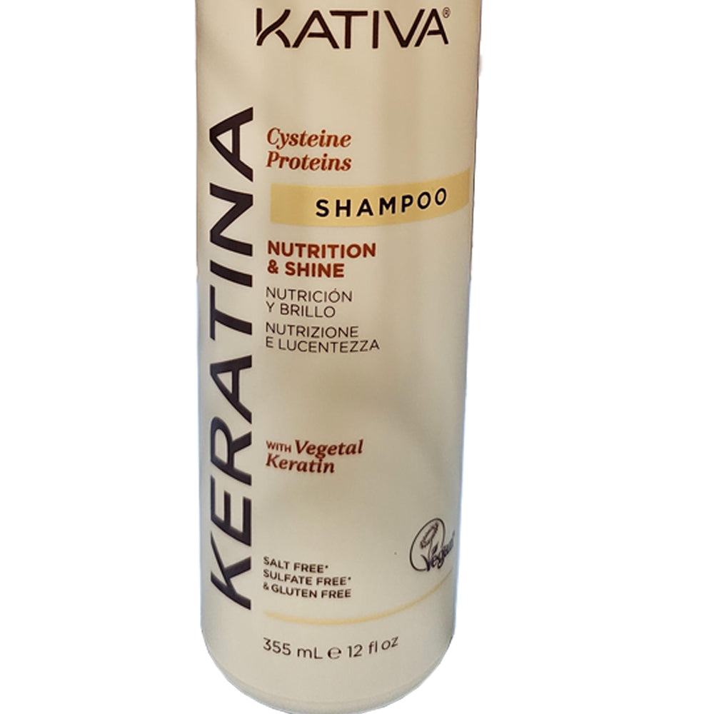Kativa Keratina Cystein Proteins Shampoo 12.0Oz